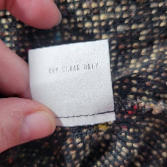 Womens Cynthia Max Cropped Tweed nubby button front blazer size Large - Picture 8 of 10